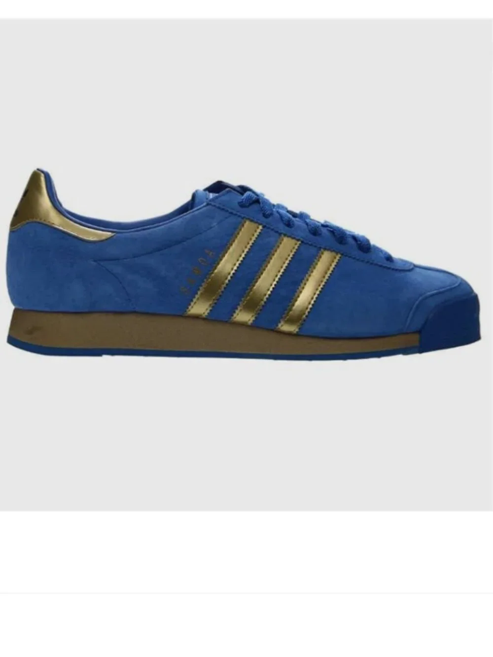 Very Rare Vintage Adidas Samoa Azul Blue Gold mens size 14 US 13.5 UK 49 1/3 EUR